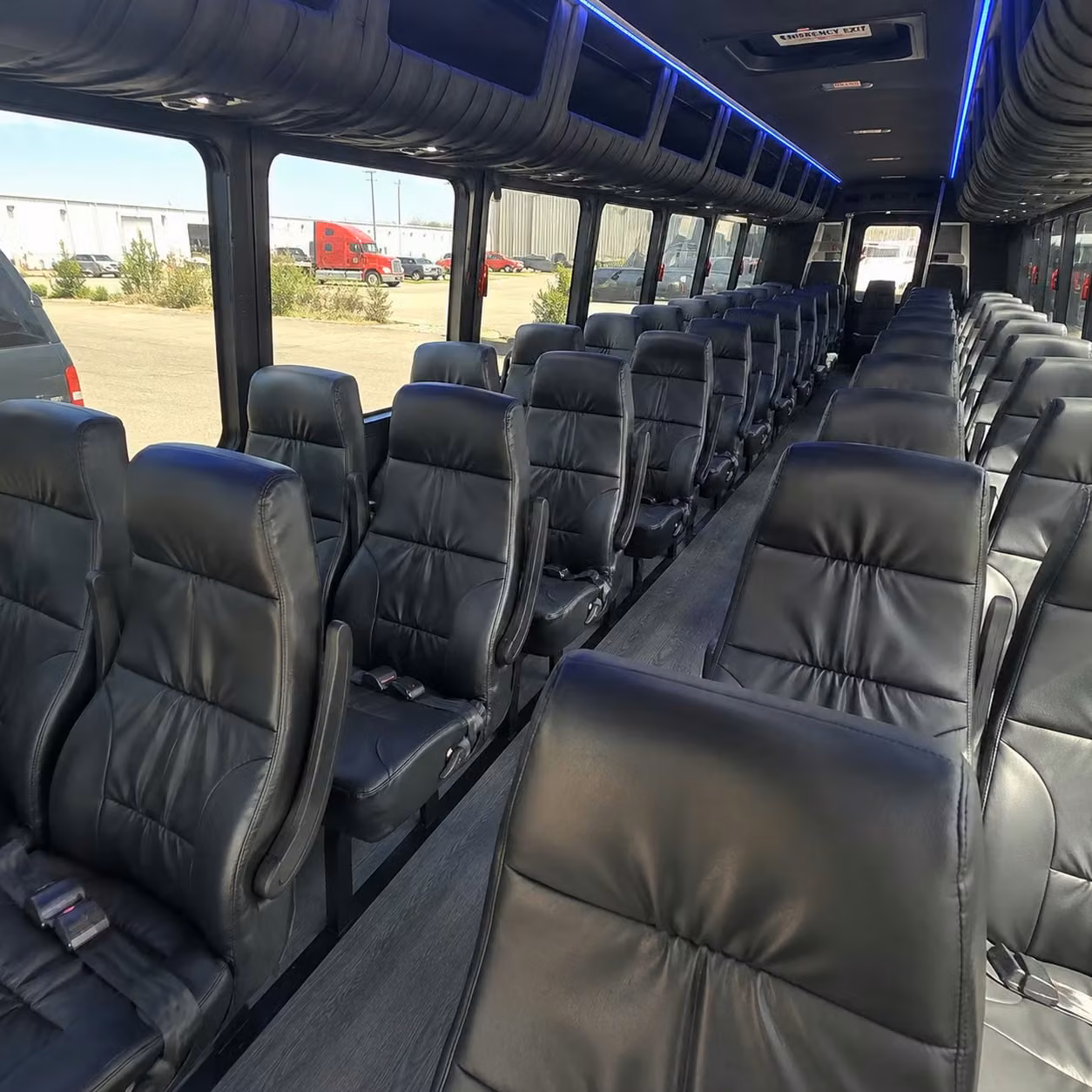 25 passenger minibus interior