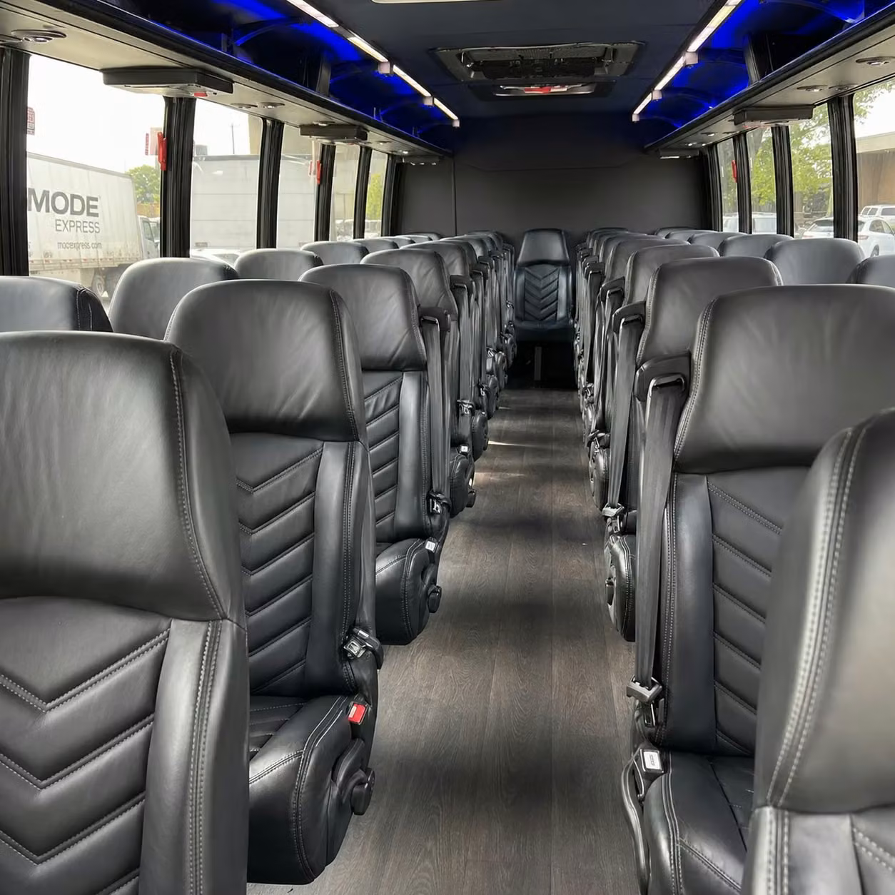 28 passenger minibus interior