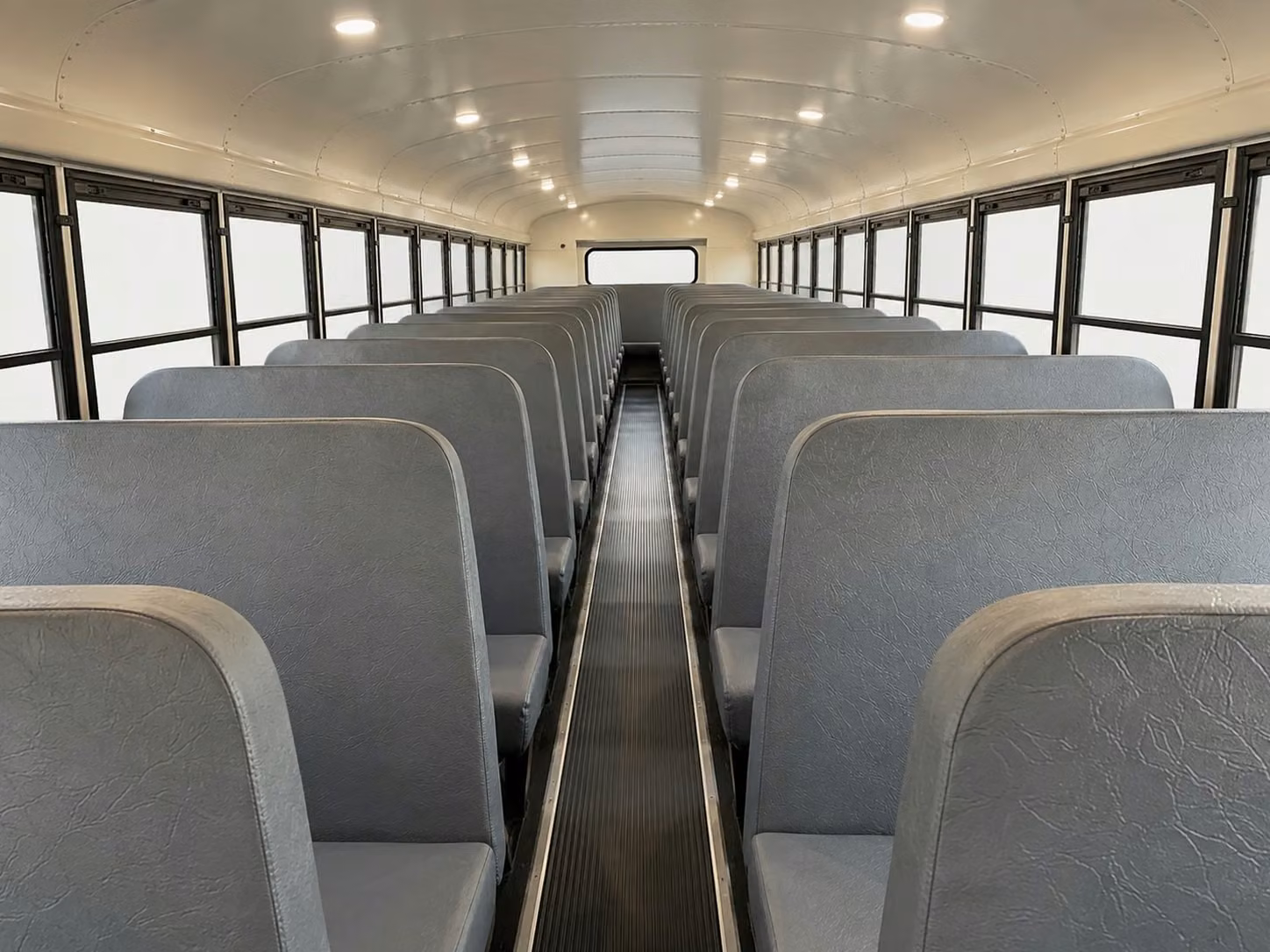 school bus inside
