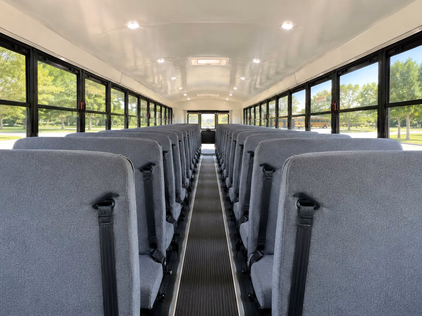school bus interior